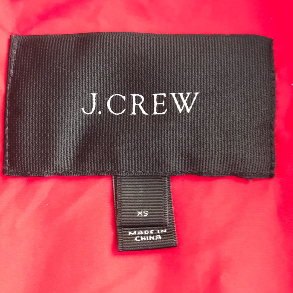 J Crew Snowcap Down Jacket Red Size Xs - image 5